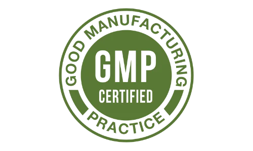 CitrusBurn GMP certified manufacturing facility badge