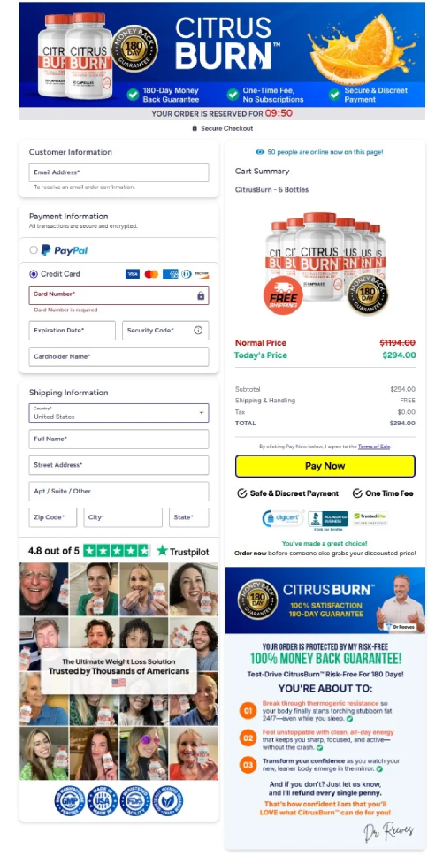 Order payment receipt confirmation